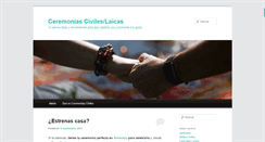 Desktop Screenshot of ceremoniasciviles.org